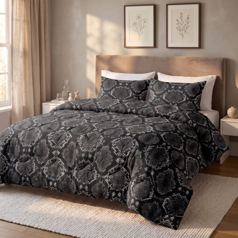 Riley Antraciet 200 x 220 cm dekbed van Sleeptime, 200 x 200 cm