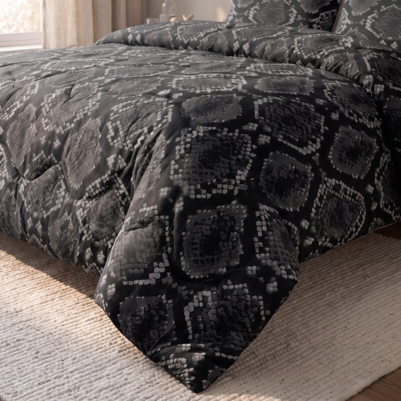 50% Katoen / 50% Polyester dekbed Riley Antraciet 200 x 220 cm van Sleeptime in 200 x 200 cm