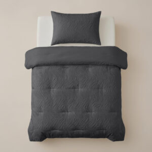 Sleeptime kussensloop cm - Grijs - 140 x 200 cm - 100% Polyester Microvezel - foto 1