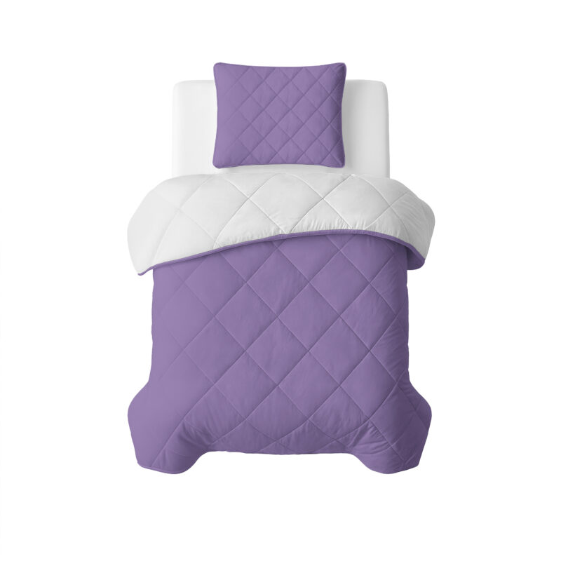 Sleeptime Lazy Dekbed Uni Beige - Lavendel 140 x 200 Met Kussensloop cm