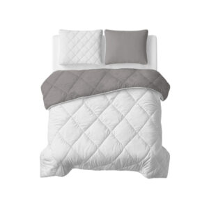 Sleeptime dekbed Beige - Beige - Taupe/Grijs - 240 x 200 cm - 100% Polyester Microvezel