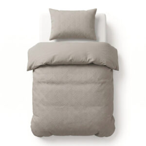 Sleeptime Modern Geo 3D Taupe/Grijs140 x 200/220
