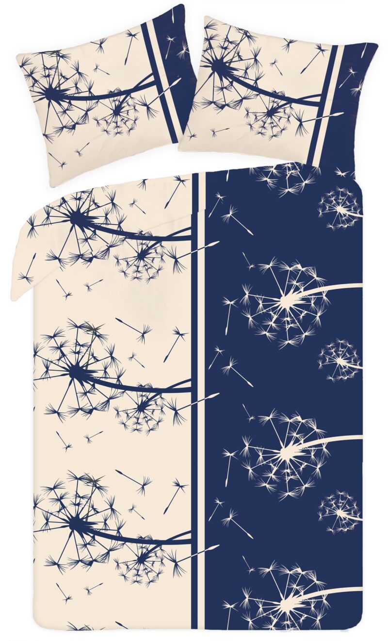Sweet Home dekbedovertrek Paardenbloemen 160 x 200 cm + 70 x 8 - 160 x 200 cm + 70 x 80 cm - 100% katoen