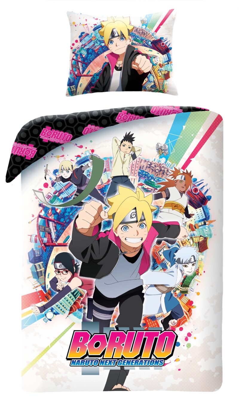 Boruto dekbedovertrek - 140 x 200 cm - 100% katoen