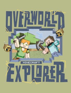 Minecraft fleece deken Overworld Explorer 130 x 170 cm - 130 x 170 cm - 100% Polyester