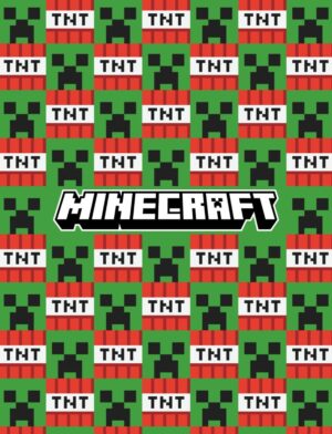 Minecraft fleece deken Creeper en TNT 130 x 170 cm - 130 x 170 cm - 100% Polyester