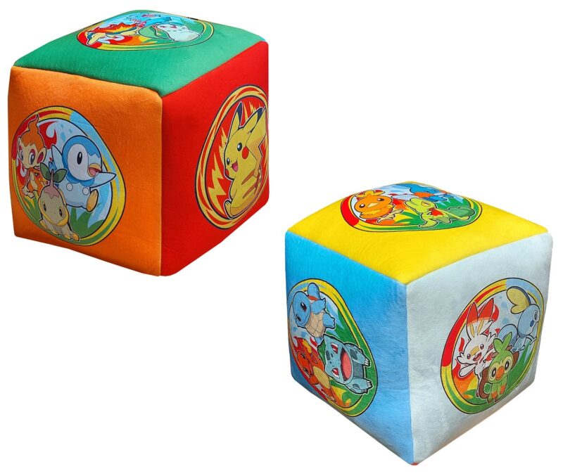 Pokemon kubuskussen Starters 40 cm - polyester