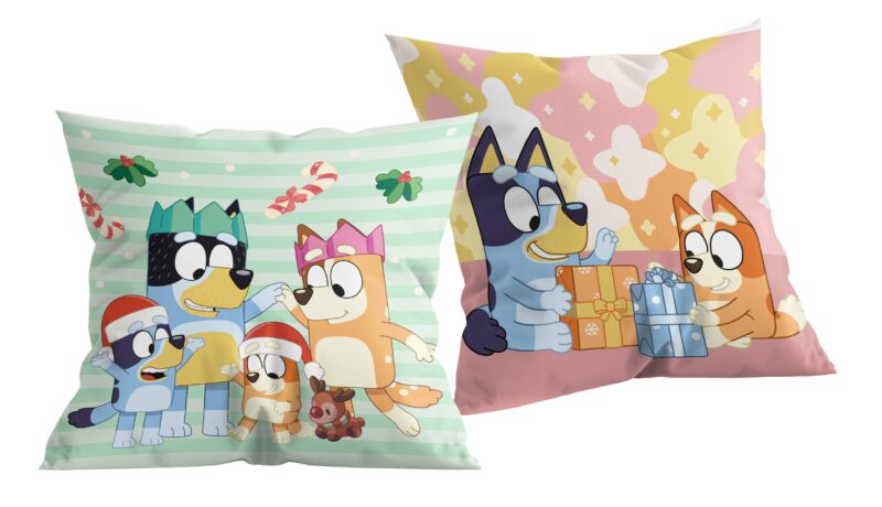 Bluey sierkussen Kerst Familie 40 x 40 cm - polyester