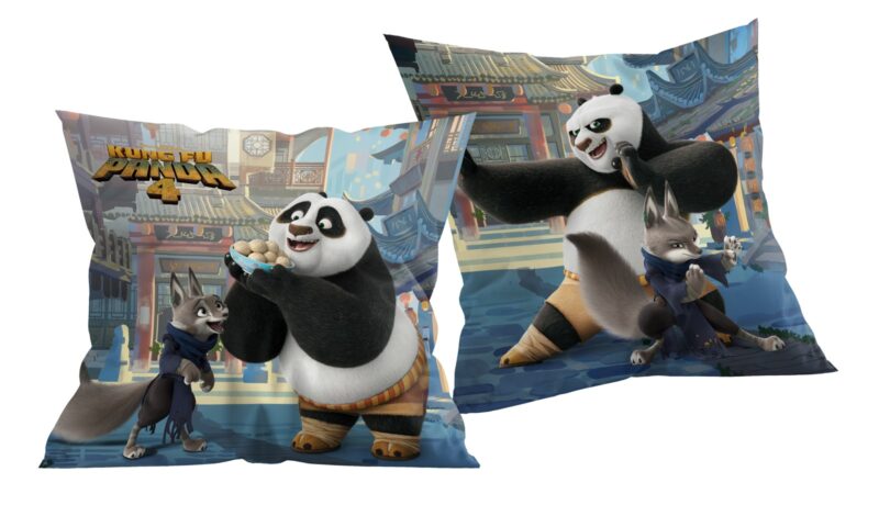 Kung Fu Panda sierkussen Po en Zhen 40 x 40 cm - 40 x 40 cm - 100% Polyester