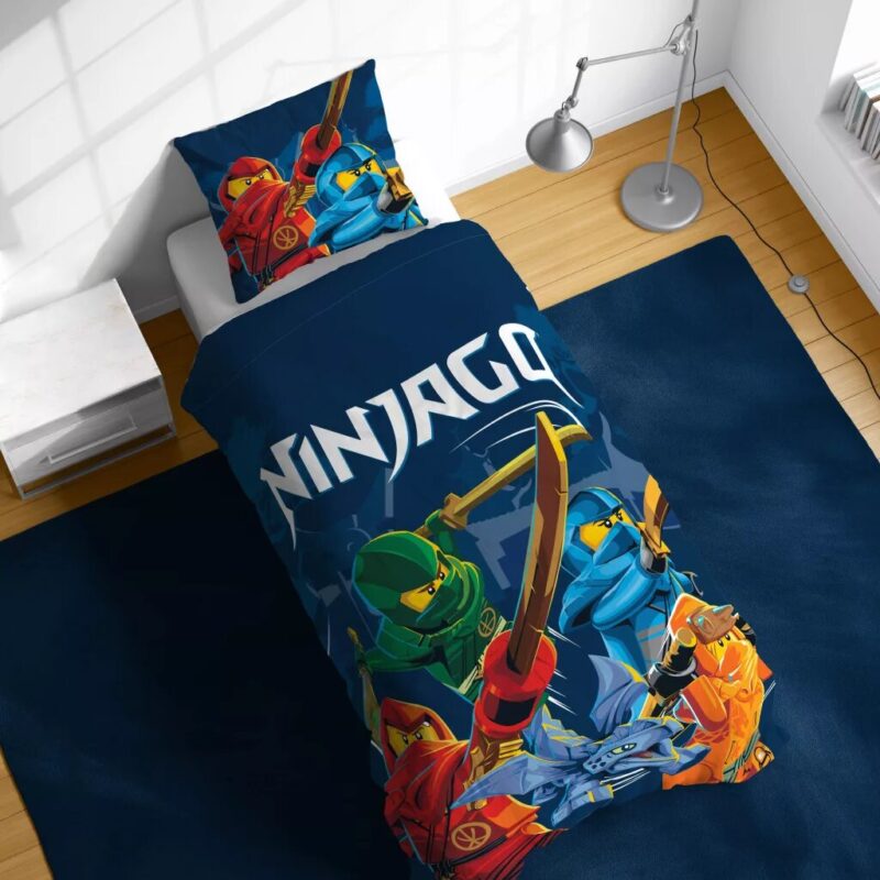 Ninjago Elemental Wonders 100 x 135 overtrek van Lego, 100 x 135 cm, kussensloop 40 x 60 cm