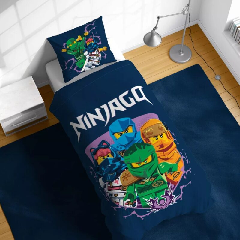 Ninjago Training 100 x 135 cm overtrek van Lego, 100 x 135 cm, kussensloop 40 x 60 cm