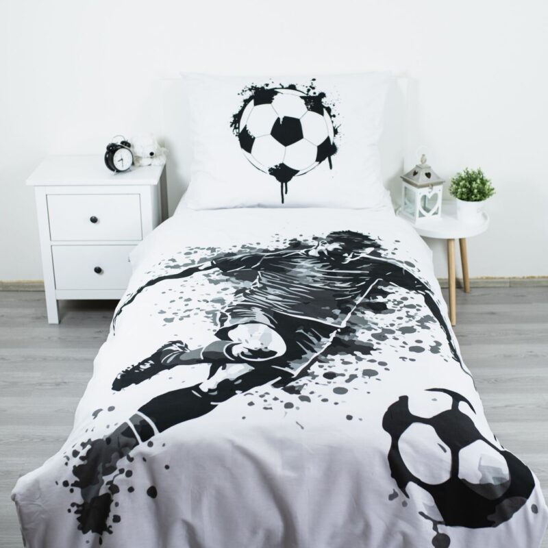 Football 03 140 x 200 cm overtrek van Voetbal, 140 x 200 cm, kussensloop 70 x 90 cm