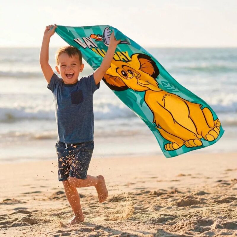 Disney The Lion King badlaken 70 x 140 cm van Polyester, All Day Dr sneldrogend 70 x 140 cm