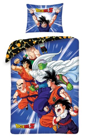 Dragon Ball Z dekbedovertrek - 140 x 200 cm - 100% katoen - kussensloop 70 x 90 cm