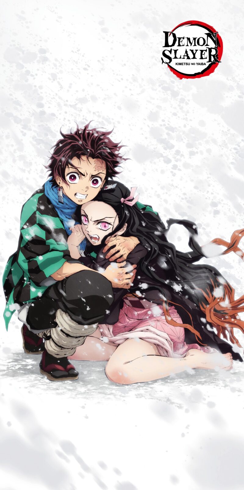 Demon Slayer strandlaken Tanjiro en Nezuko 70 x 140 cm - 70 x 140 cm - 100% katoen