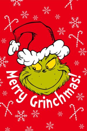 Grinch fleece deken Merry mas 100 x 150 cm - 100 x 150 cm
