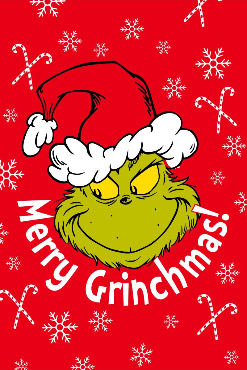 Grinch fleece deken Merry mas 100 x 150 cm - 100 x 150 cm