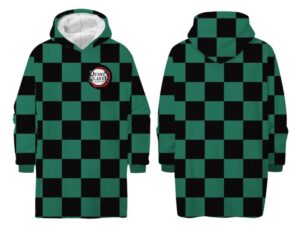 Demon Slayer deken Medium - Medium (kind/tiener vanaf 120 cm) - 100% Polyester