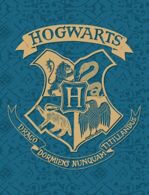 Harry Potter fleece deken Zweinstein Wapen Blauw 130 x 170 cm - Blauw - 130 x 170 cm - 100% Polyester