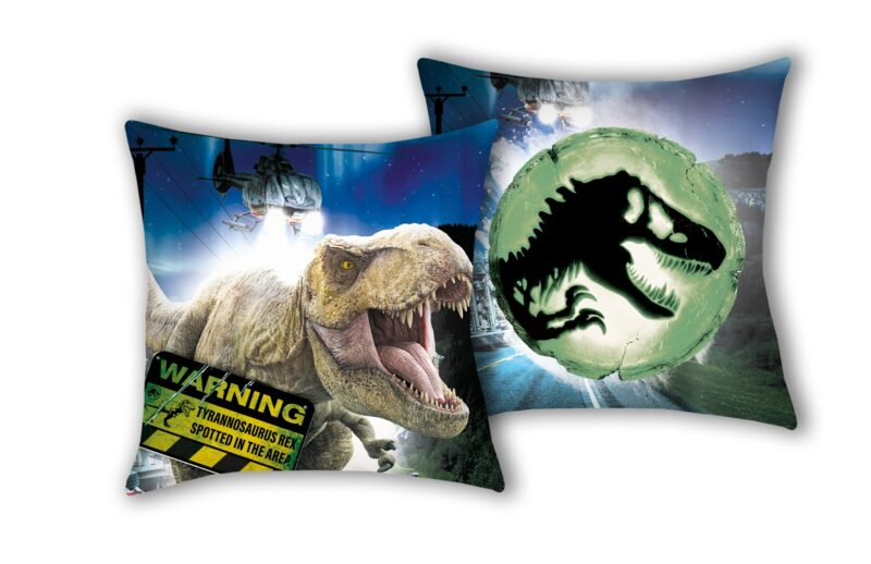 Jurassic World sierkussen - 40 x 40 cm - 100% Polyester - foto 1