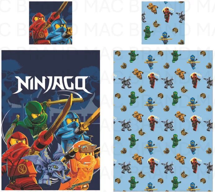 Beddengoed Ninjago Elemental Wonders 100 x 135 100 x 135 cm van Lego, Multicolor