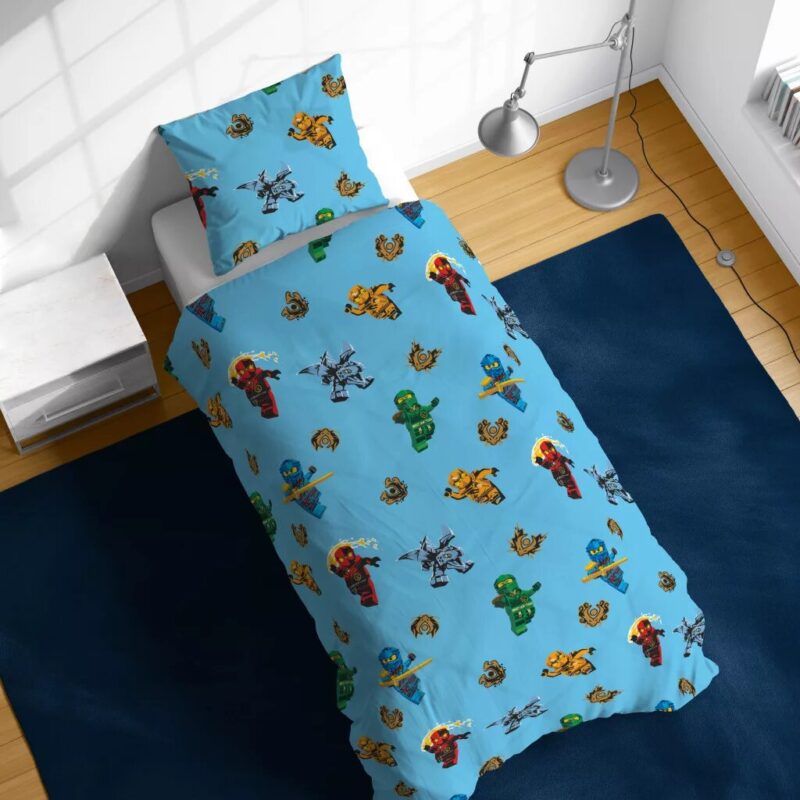 Katoen dekbedset Ninjago Elemental Wonders 100 x 135 van Lego in 100 x 135 cm