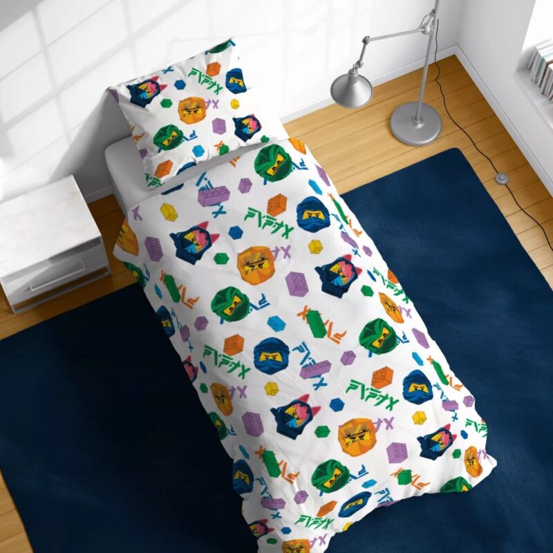 Katoen dekbedset Ninjago Training 100 x 135 cm van Lego in 100 x 135 cm