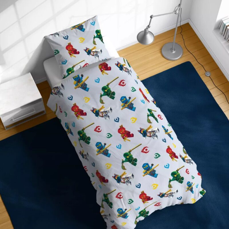 Katoen dekbedset Ninjago Warriors 140 x 200 cm van Lego in 140 x 200 cm