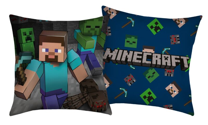 Minecraft sierkussen Steve Mijn 40 x 40 cm - 40 x 40 cm - 100% Polyester