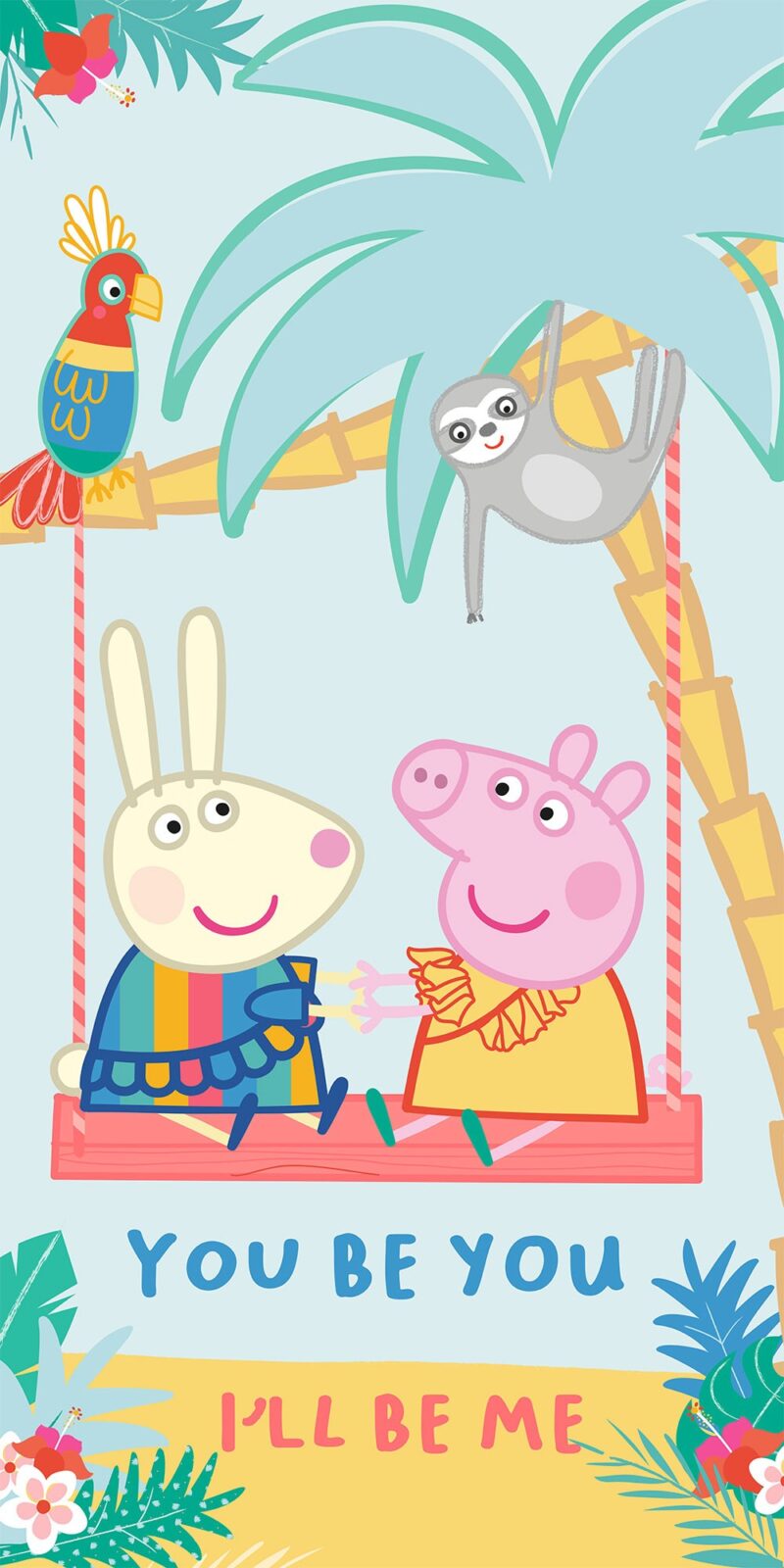 Peppa Pig strandlaken 70 x 140 cm - 70 x 140 cm - 100% katoen
