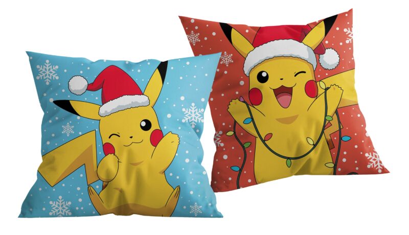 Pokemon sierkussen Pikachu Kerst 40 x 40 cm - polyester
