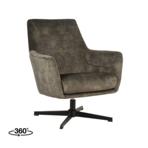 LABEL51 Fauteuil Toby - Hunter - Velours - One Size