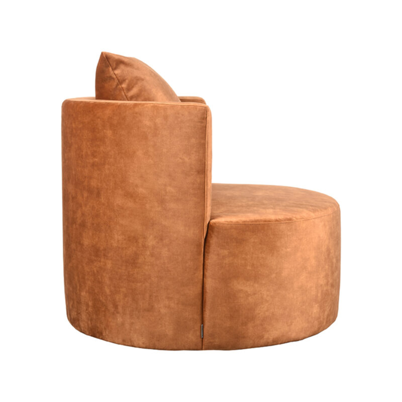 LABEL51 Fauteuil Evy - Oker - Velours - One Size Velours