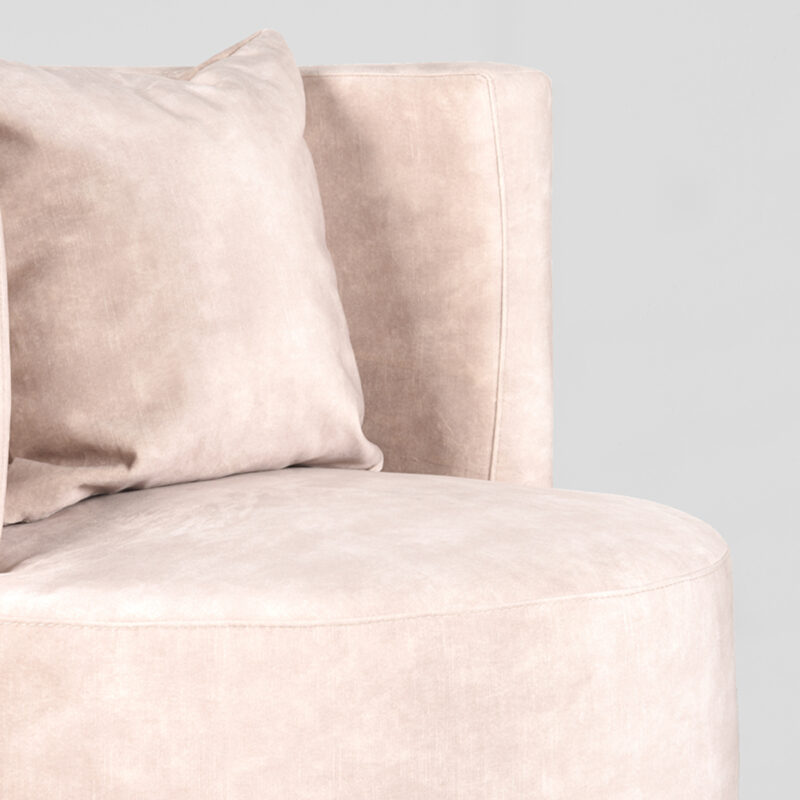 Fauteuil van Label51, Naturel - Velours