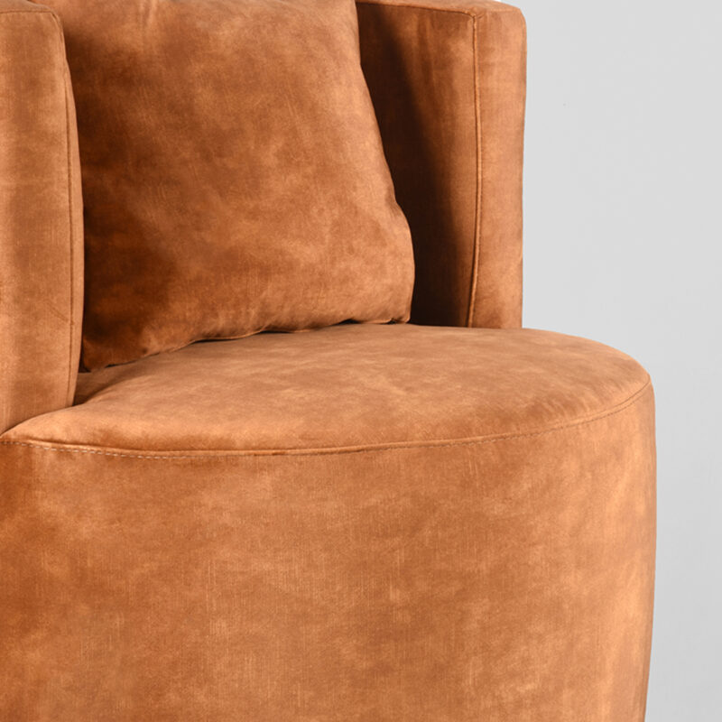 Fauteuil van Label51, Oker - Velours