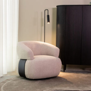 LABEL51 Fauteuil Valenza - Naturel - Boucle - One Size