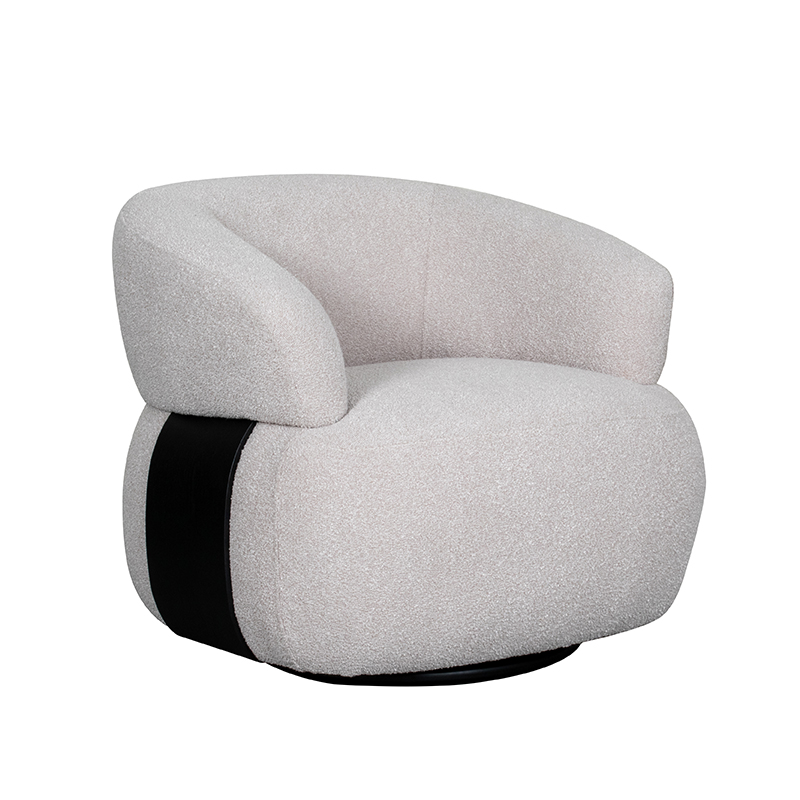 LABEL51 Fauteuil Valenza - Naturel - Boucle - One Size Valenza