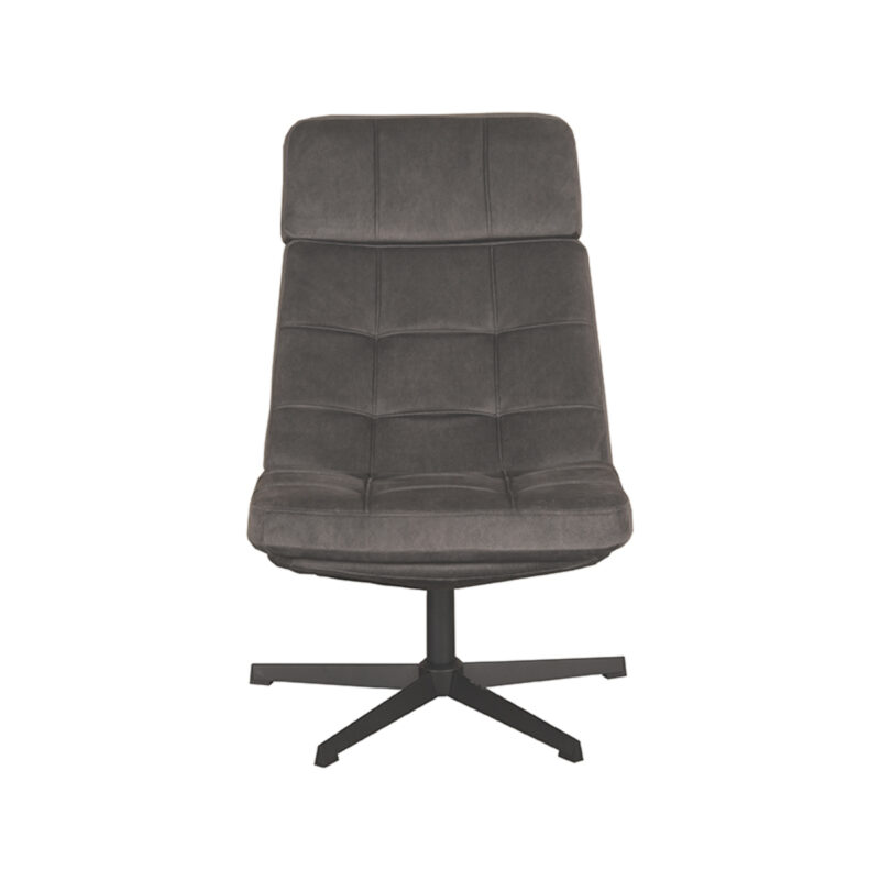 LABEL51 Fauteuil Alvar - Antraciet - Cosmo - Excl. Hocker Cosmo