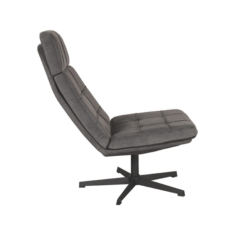 Alvar Velvet Excl - Fauteuil van Label51, Antraciet