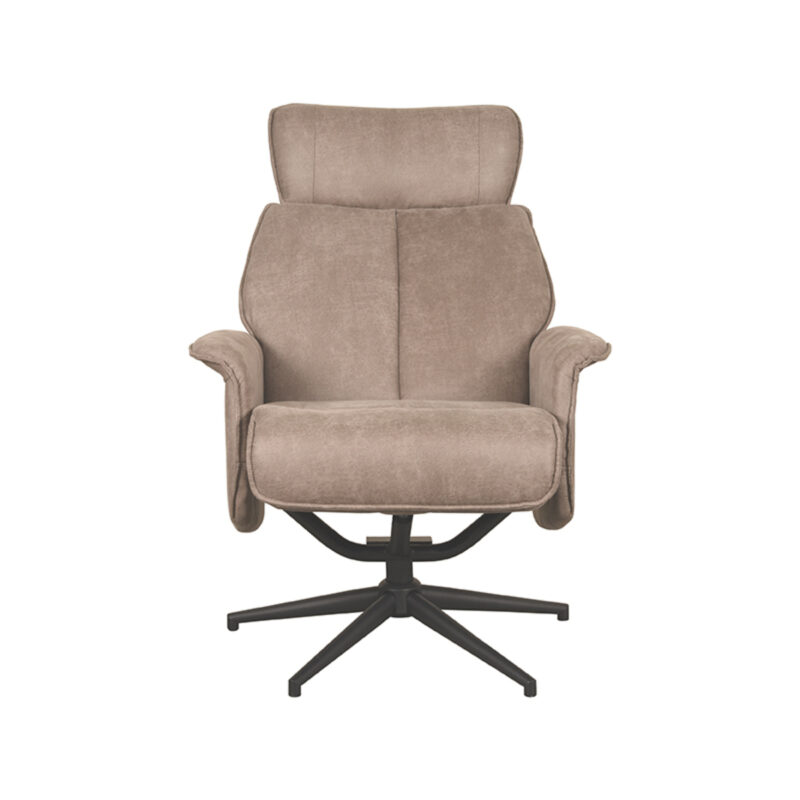 Fauteuil van Label51, Taupe - Micro Suede