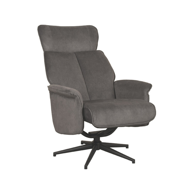 LABEL51 Fauteuil Verdal - Antraciet - Cosmo - Excl. Hocker Verdal