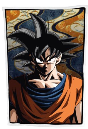 Dragon Ball Z deken Goku Portret 100 x 150 cm - 100 x 150 cm - 100% Polyester
