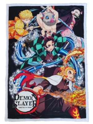 Demon Slayer fleece deken