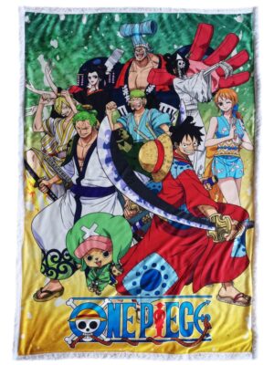 One Piece deken Strohoedbende Wano 100 x 150 cm - 100 x 150 cm - 100% Polyester