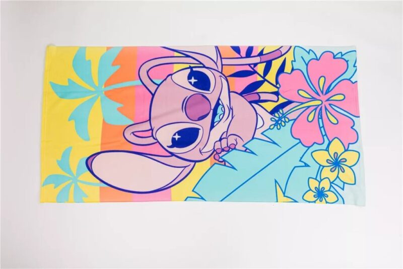 Floral Escape sneldrogend 70 x 140 c badlaken van Lilo en Stitch, 70 x 140 cm