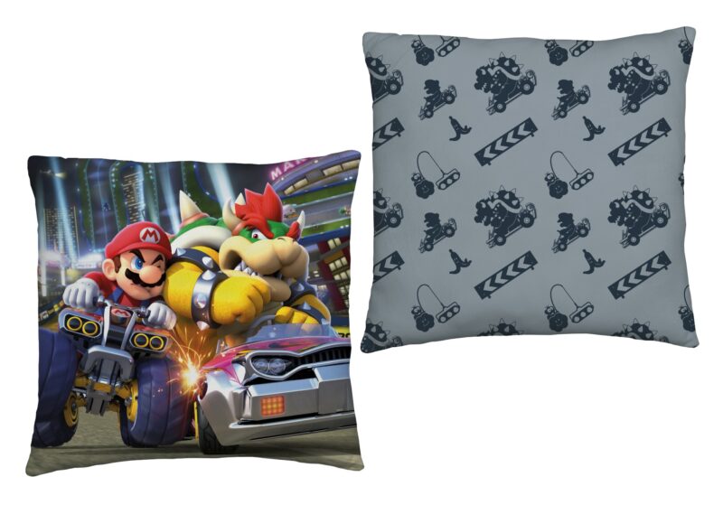 Mario sierkussen en Bowser 40 x 40 cm - 40 x 40 cm - 100% Polyester