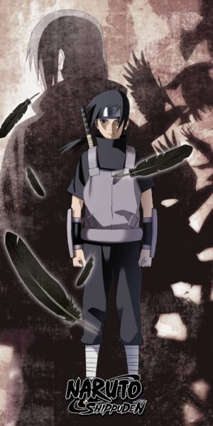 Naruto strandlaken Itachi ANBU 70 x 140 cm - 70 x 140 cm - 100% katoen