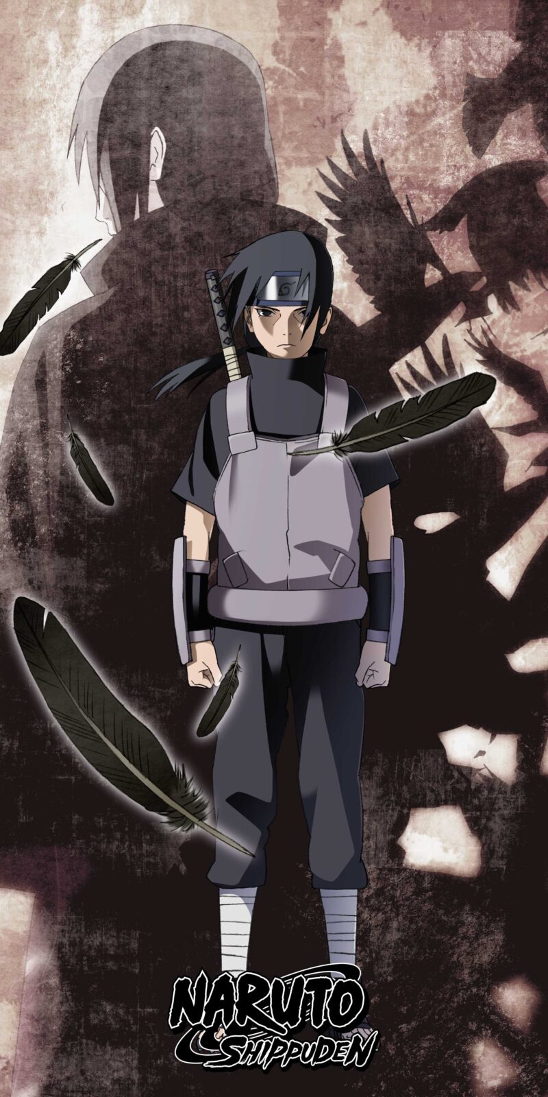 Naruto strandlaken Itachi ANBU 70 x 140 cm - 70 x 140 cm - 100% katoen