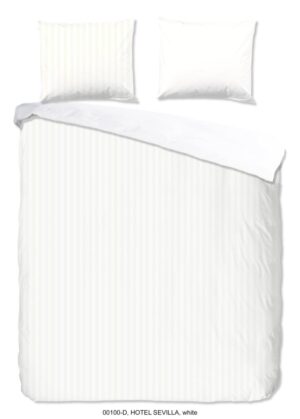 Descanso dekbedovertrek Hotel Sevilla - Wit - 200 x 220 cm - 100% katoen