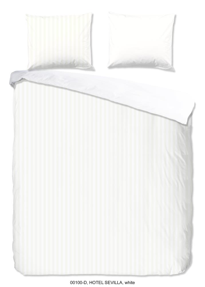 Descanso dekbedovertrek Hotel Sevilla - Wit - 200 x 220 cm - 100% katoen